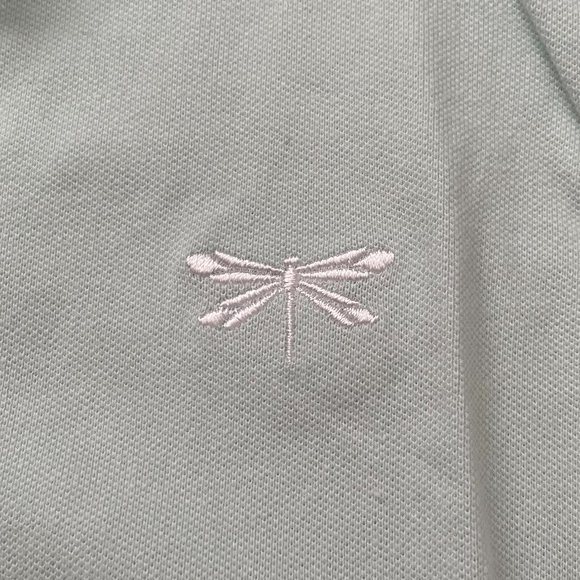 NWT Talbots Polo Shirt  Mint Green Golf Dragonfly Logo Cap Sleeve  Size S - Picture 4 of 8